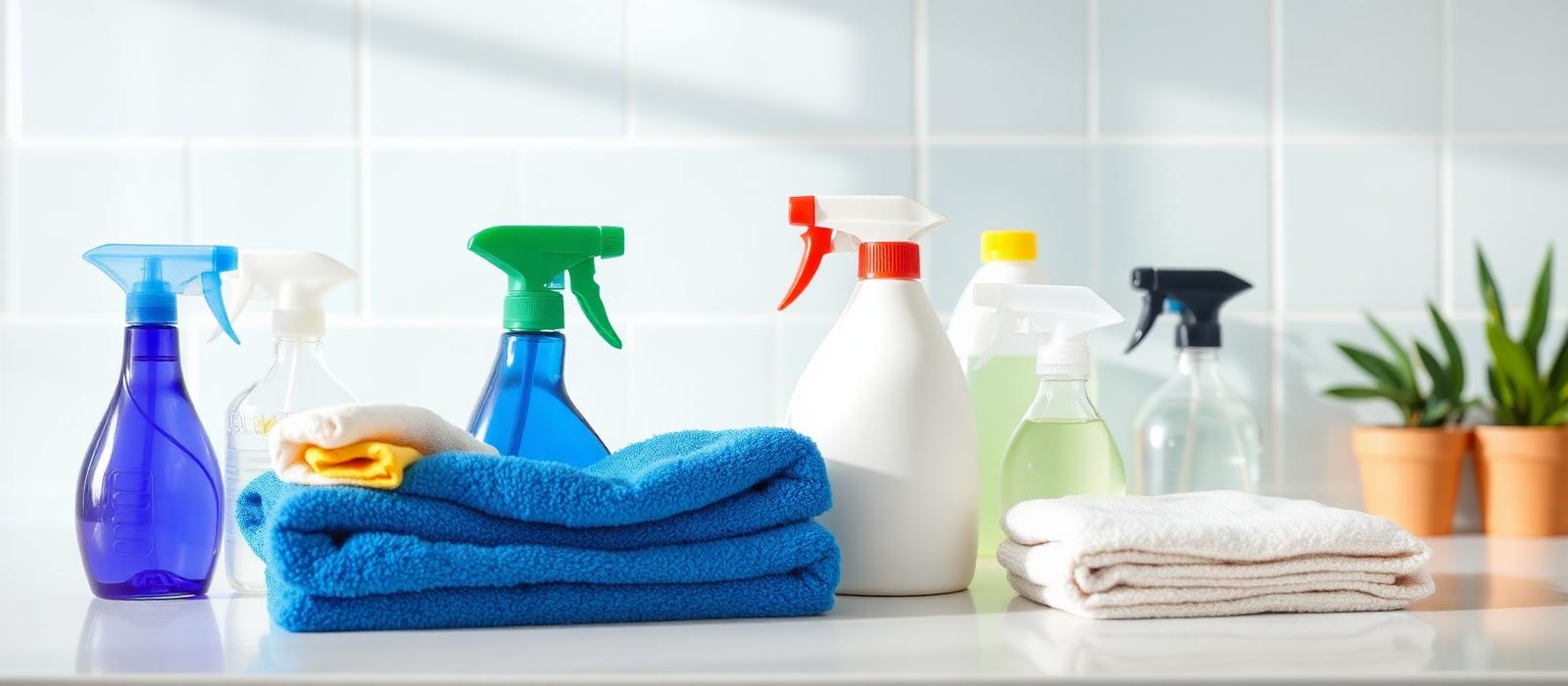Eco-friendly cleaning supplies used by Mary's Cleaning Company in Austin, TX